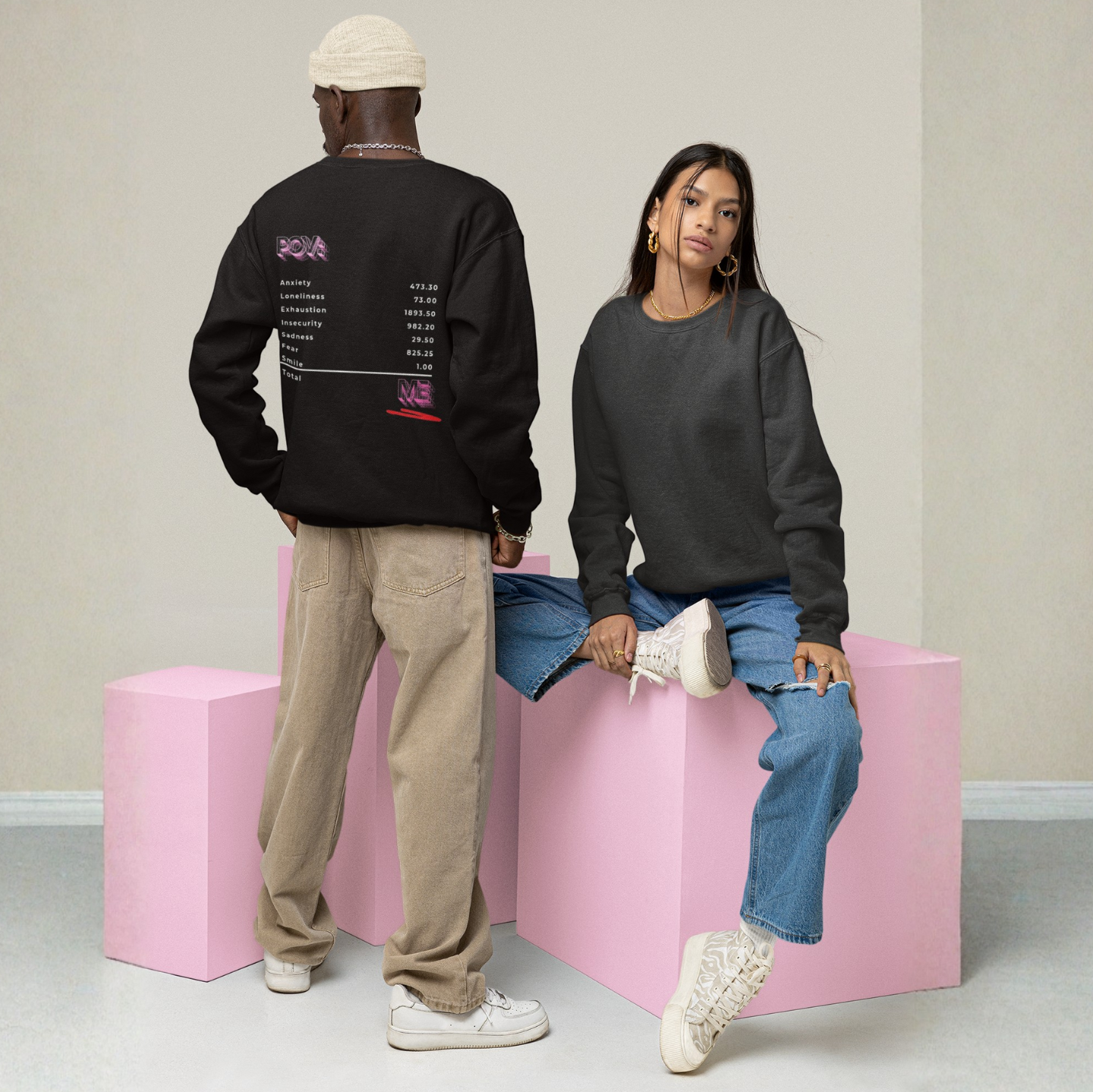 POV : ME Receipt – Emotionally Sweatshirt | Buuble