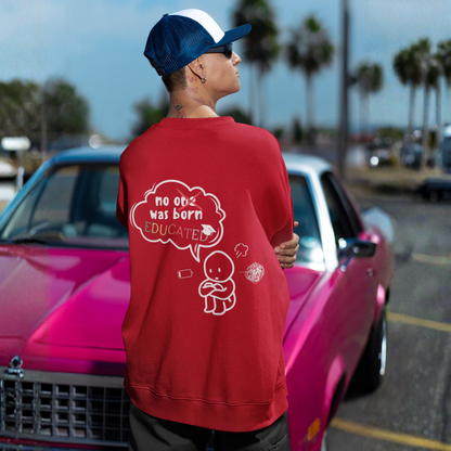 No One Was Born Educated – Comfy & Motivational Sweatshirt | Buuble