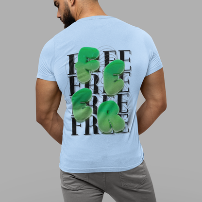 FREE 3D Glossy Green Letter T-Shirt | Buuble