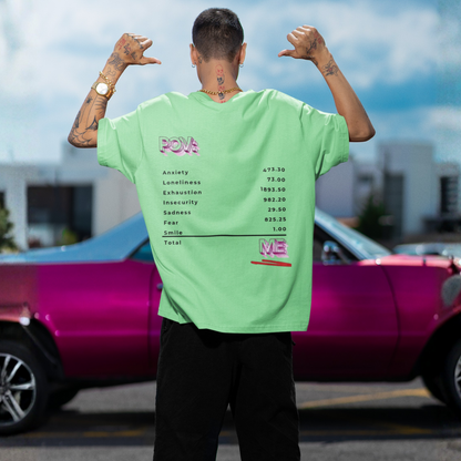 POV: ME Receipt T-shirt - With Mental Health Emotions | Buuble