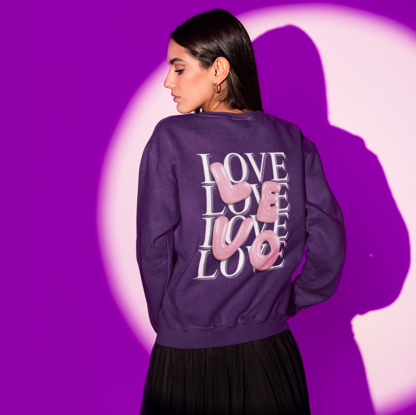 LEVO Bubble Pink Letter – Buuble Cute Sweatshirt